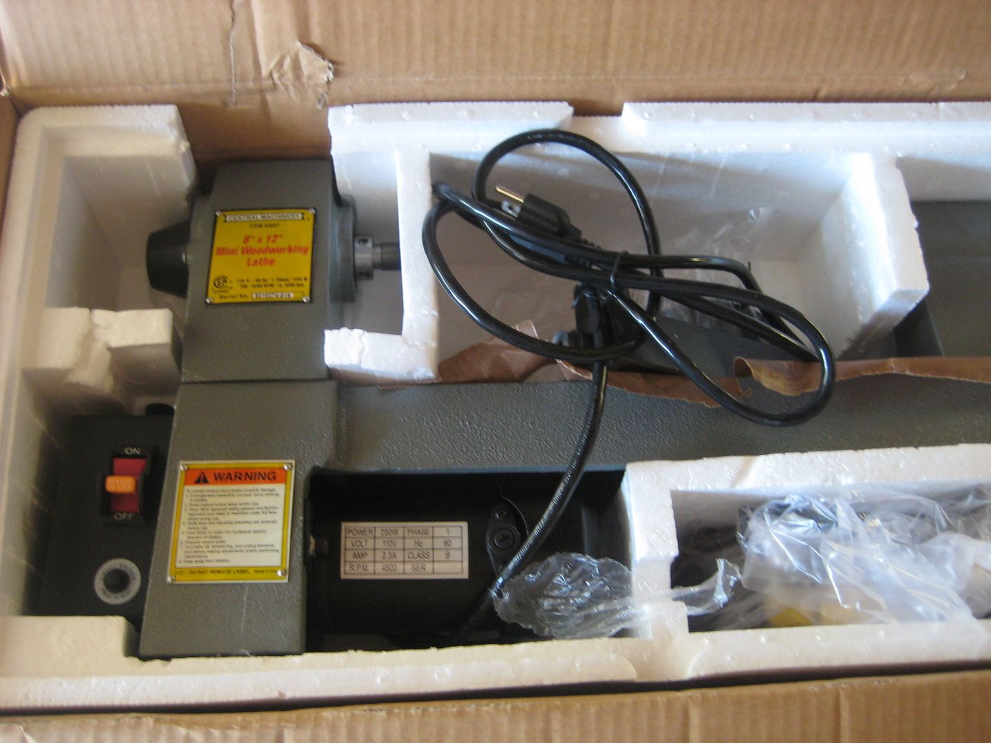 Harbor Freight 8" x 12" Bench Top Wood Lathe Woodworking Talk